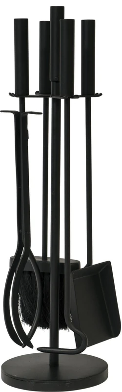 Ivyline IFSR50 Round Iron Fire Set - Black