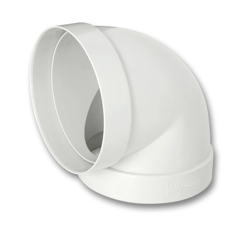 Ventilation CCR100B 90° F/F ABS for ducted Ventilation, Diameter 100 mm - Image 1