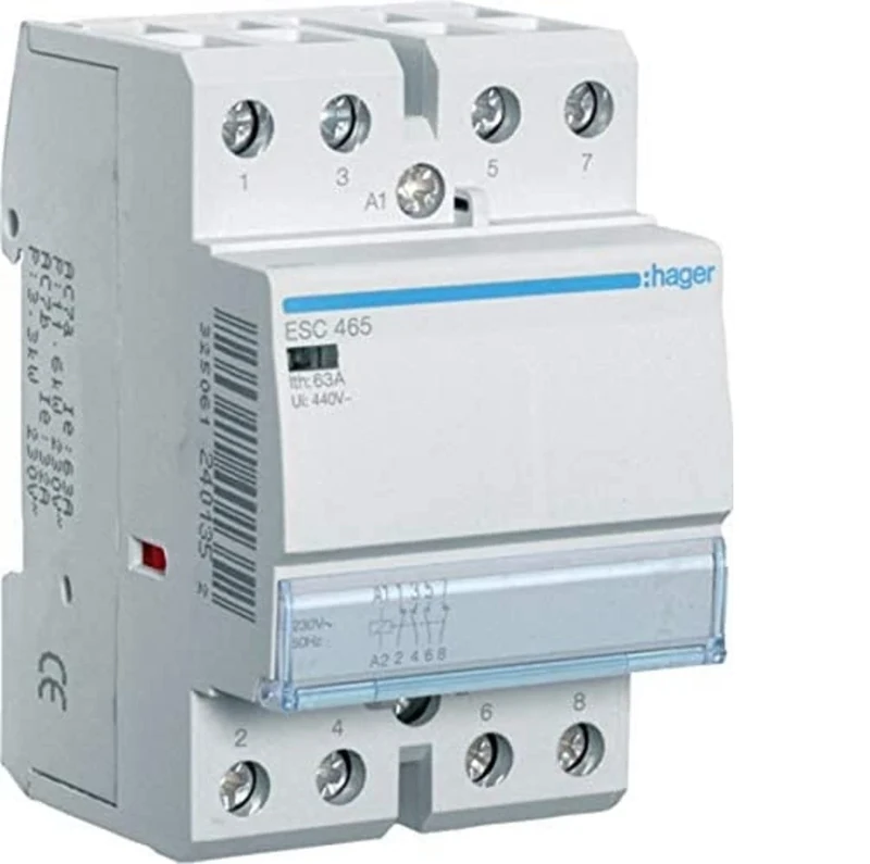Hager esc465 Contactor 63 A 2 Na + 2NC 230 V