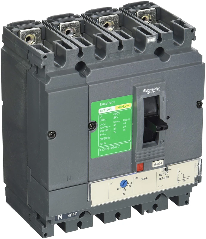 Schneider elec pbt - pac 70 01 - cvs100b tm25d 4 Pole 4r Automatic Switch