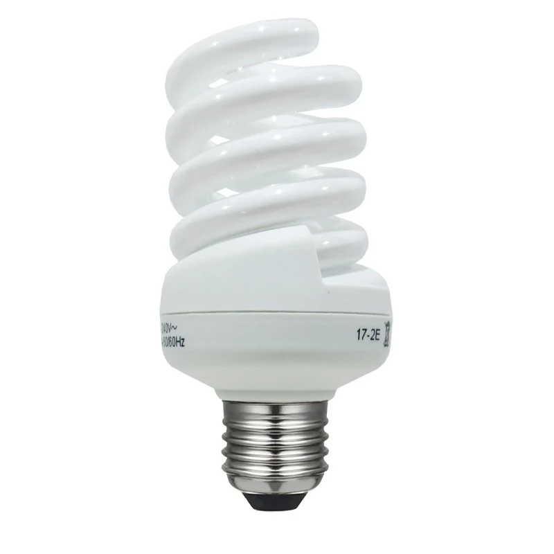 LAES 983357 Energy-Saving Light Bulb Spiral E27, 11 W, White, 38 x 92 mm
