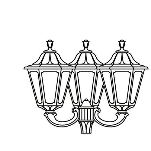 Cristher INDURA Big 6 Lantern Bindura Big-6 3 L E27 Black