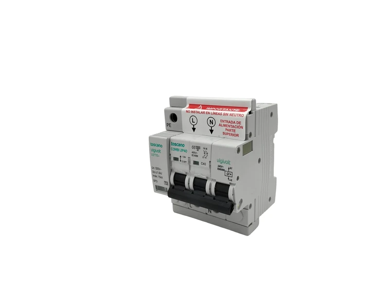 Toscano vigivolt – Permanent and Transient Surge Protector Combi 2p40t15