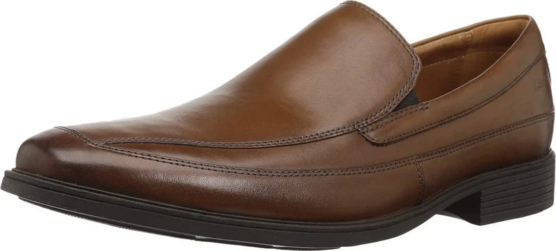 Clarks Men's Tilden Free Slip-On Loafer, Dark Tan, 9.5 UK