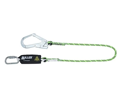 Honeywell 1032373 Miller Shock Absorbing Lanyard Kernmantel 1,5M with 1Qt and 1Go55 Edge Tested