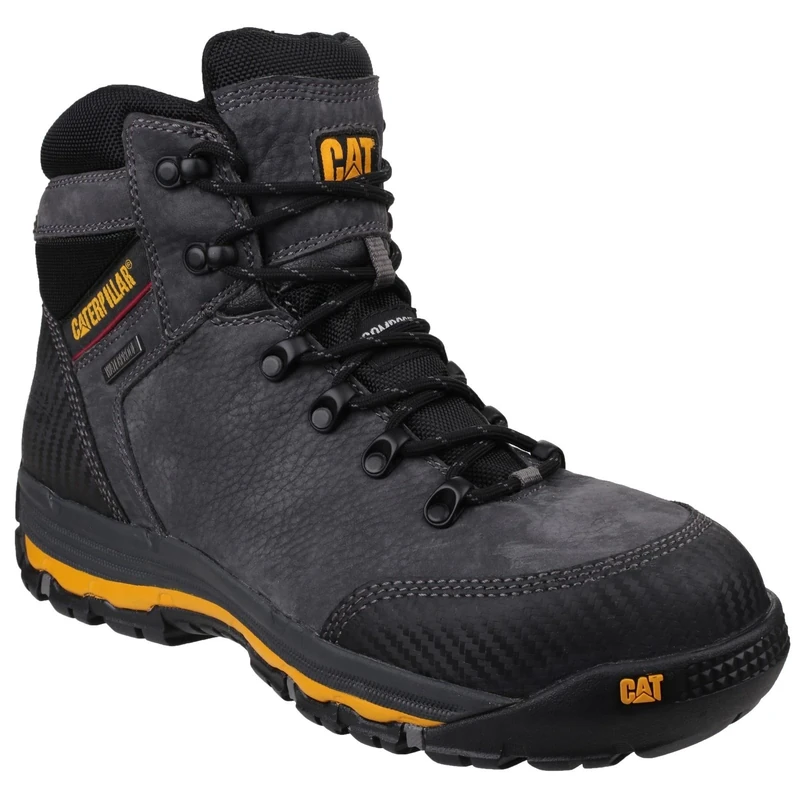 Caterpillar Male Munising Safety Boot, Grey, 7