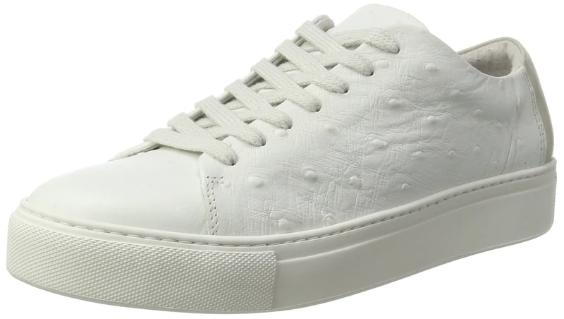 SELECTED FEMME Women's SFDONNA Ostrich Sneaker Trainers, White (White White), 41 - Image 1