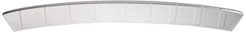 ABS Rear bumper protector compatible with Citroën Jumpy (Dispatch)/Spacetourer & Peugeot Expert/Traveller & Toyota Proace 9/2016- & Opel Vivaro/Zafira Life 19- & Fiat Scudo 22- 'Brushed Alu' Look