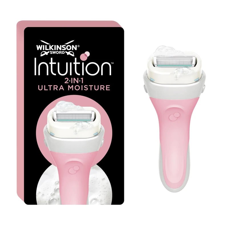 WILKINSON SWORD - Intuition Ultra Moisture Razor and Blade For Women | Pack of 1 Blade and Handle| No Shave Gel Needed