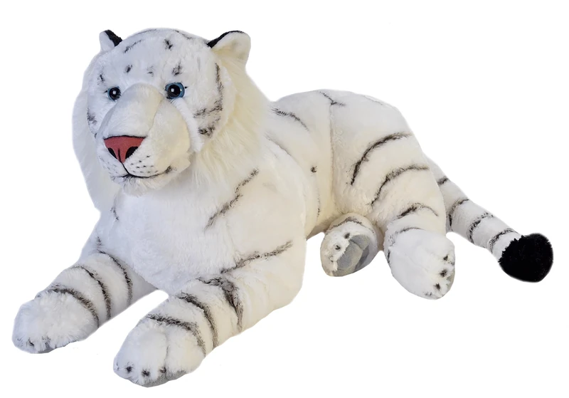 Wild Republic Jumbo White Tiger Giant Plush Soft Toy, Gifts for Kids, 76 cm, 30"