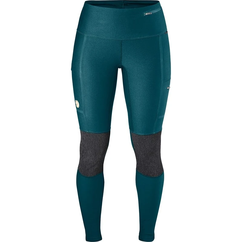 Fjallraven Women's Abisko Trekking Tights W Sport Trousers, Green, XXS UK