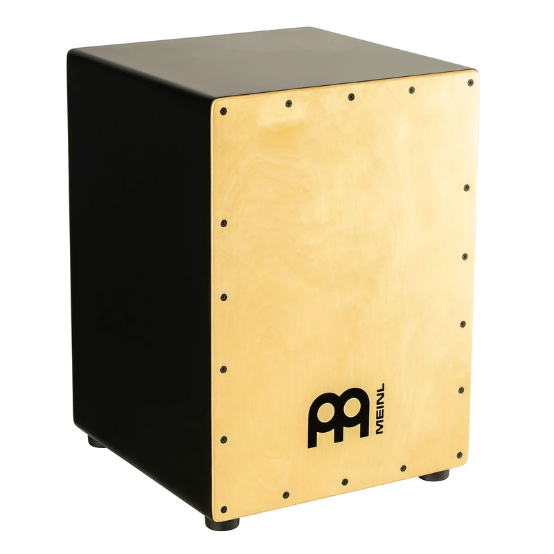 Meinl Percussion Bass Cajon Instrument – Box Drum with Snare and Extremely Deep Bass – Maple Front Plate (JBCAJBK-MA)