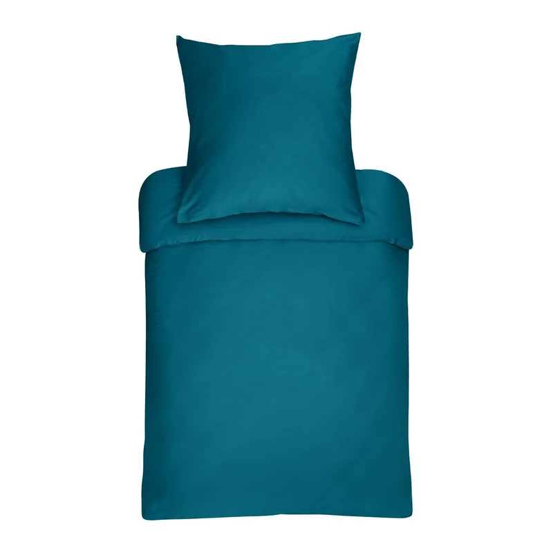 Bassetti Plain Bed Linen Cotton 155 x 220 cm Sky Blue