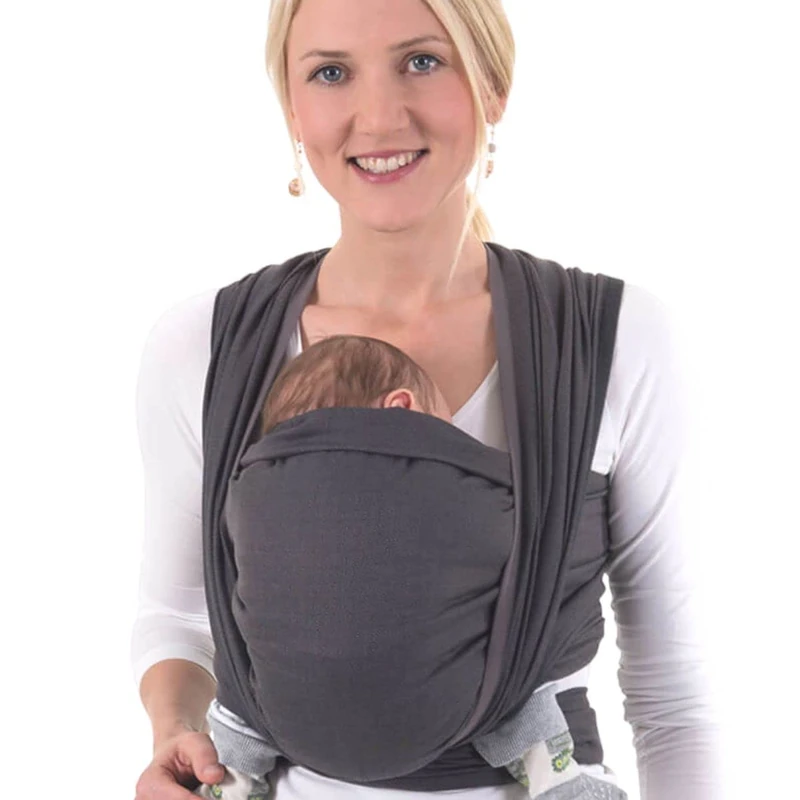 Hoppediz Woven Baby Sling, London Noir-Grey