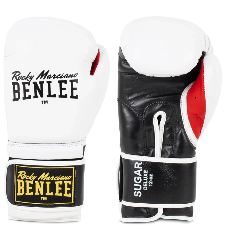 BENLEE Rocky Marciano Sugar Deluxe 194022 Boxing Gloves 10 oz White