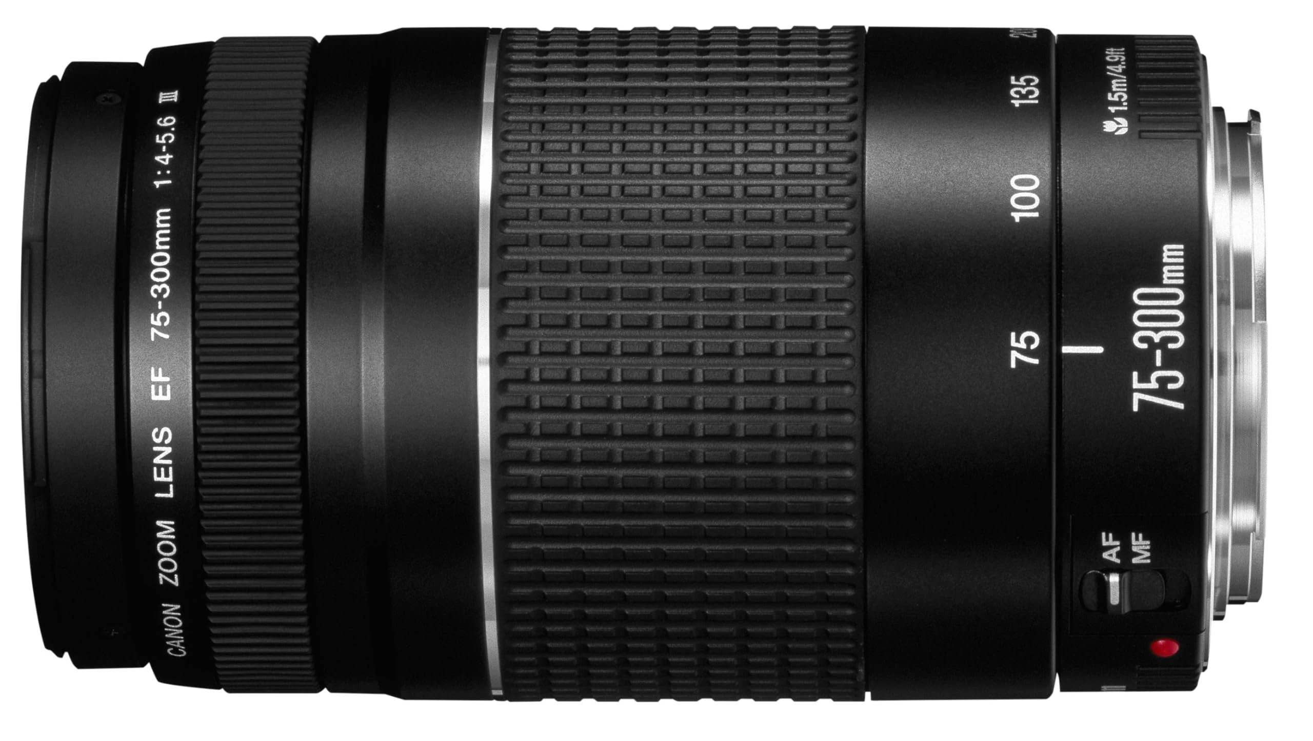Canon EF 75-300mm f/4-5.6 III Telephoto Zoom Lens for Canon SLR Cameras Canon EOS 7D, 60D, EOS Rebel SL1, T1i, T2i, T3, T3i, T4i, T5i, XS, XSi, XT, XTi Digital SLR Cameras