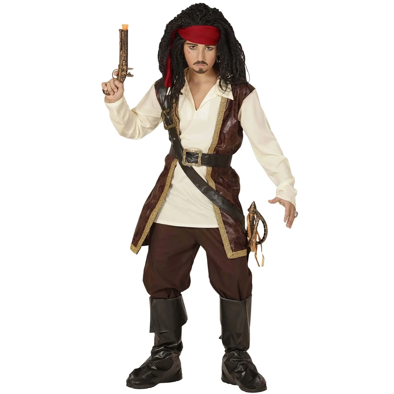 Widmann Caribbean Pirate Unisex Costume 164cm Film Fancy Dress