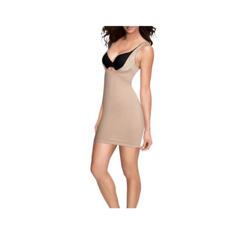 Maidenform Women's Firm Control Shapewear WYOB Slip Full, Beige, Large