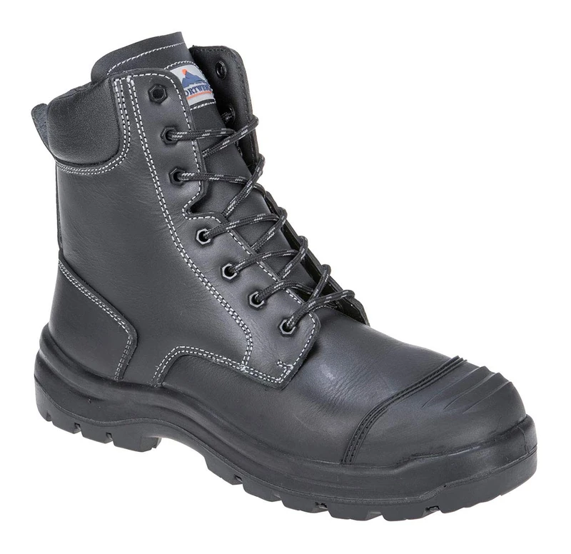 Portwest FD15BKR40 Eden S3 HRO CI HI FO SRC Safety Boot, Regular, Size: 40, Black