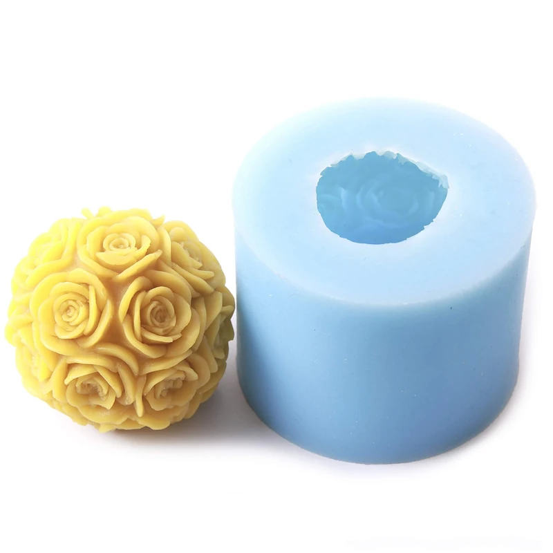 World Of Moulds | Rose Orb Extra Large Silicone Mould x 5
