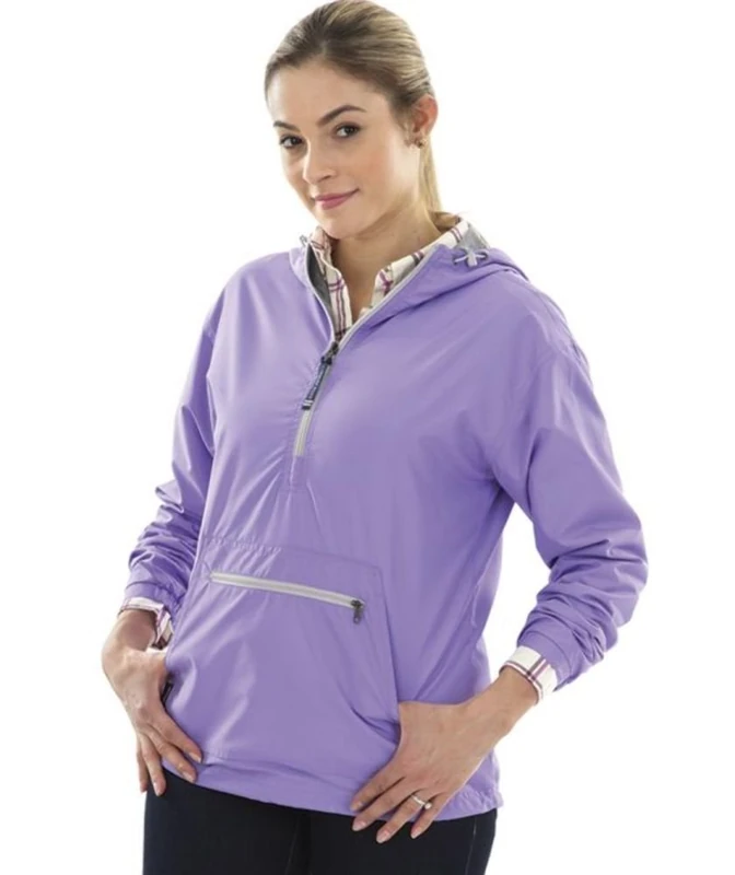 Charles River Apparel Women's Chatham Anorak, Lilac, XS