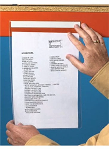 Caledonia Signs 59884 Magnetic Document Pocket ID, 310 mm x 215 mm (Pack of 10)