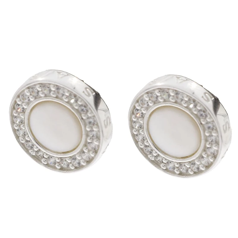 Thomas Sabo Women's Silver Mother-of-Pearl Zirconia Ear Studs SCH150026