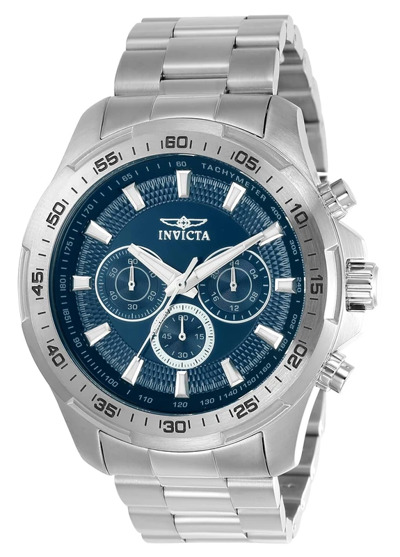 Invicta Speedway 22781 Men's Watch - Waterproof - Analogue - Quartz Movement - Stainless Steel with Blue dial - 48mm