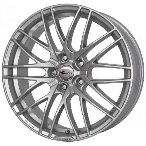 Brock B30 8 x 18 ET 38 Bolt Circle 5 x 100 Hub Centering 63.4 580070794, Crystal Silver Painted