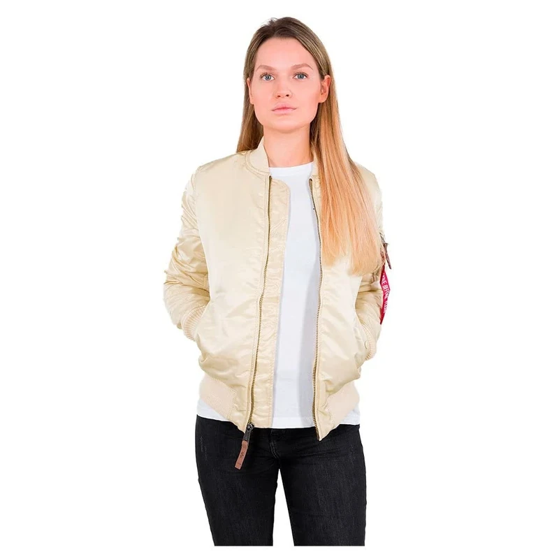 ALPHA INDUSTRIES Women's MA-1 VF 59 Wmn Jacket, Caramel, X-Large