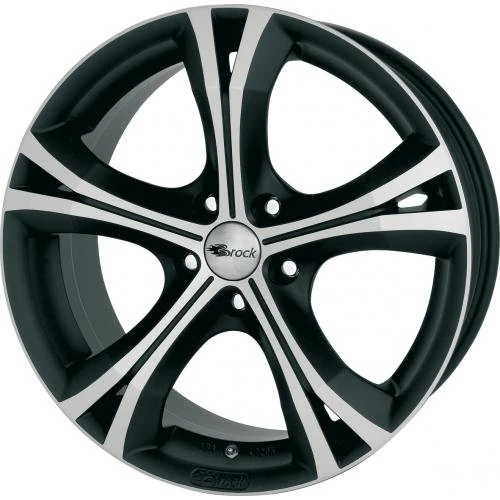 Brock B22 8 x 18 ET 47 Bolt Circle 5 x 114 Hub Centering 72.6 580069957, Black-Matt Front-Polished