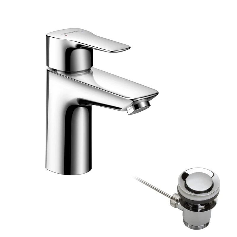 hansgrohe MySport Basin Mixer Tap L with pop-up waste, chrome, 71111000