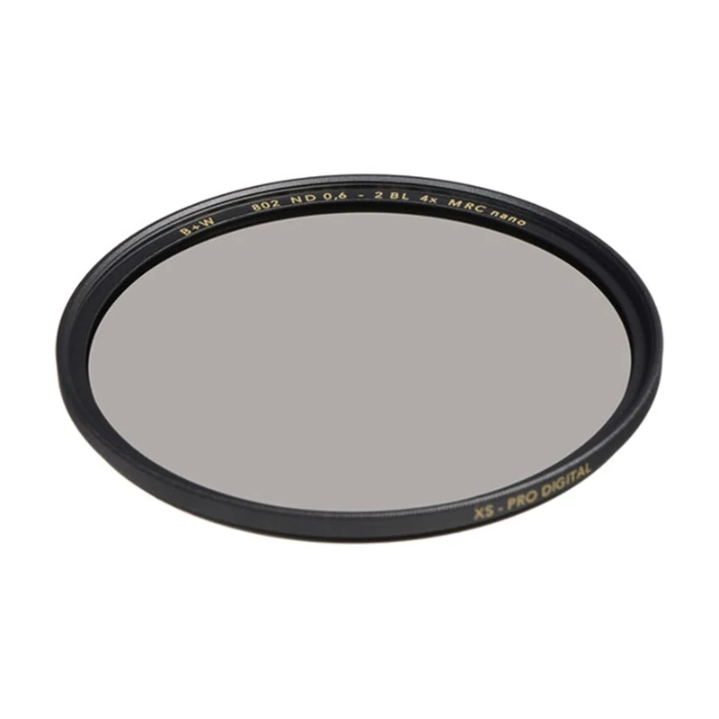 B+W 1089160 Neutral Density Filter ND4 "67 mm, MRC nano, XS-Pro, 16x Coated, Slim, Premium" Matte Black - Image 1