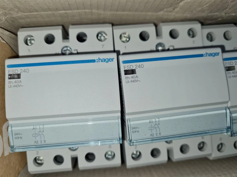 Hager esd240 – CONTACTOR 40 A 2 NA 24 V
