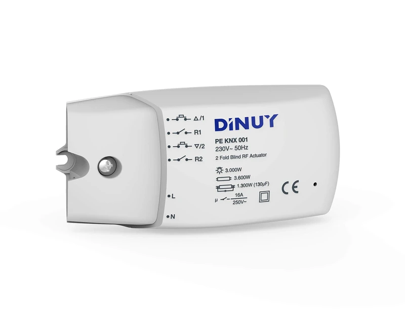 Dinuy knx Actuator Blinds 1 Channel with 2 Auxiliary Input