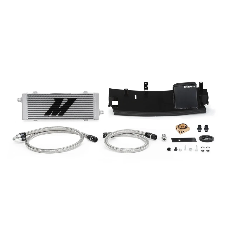Mishimoto MMOC-RS-16TSL Oil Cooler Compatible With Ford Focus RS, 2016+, Silver Thermostatic