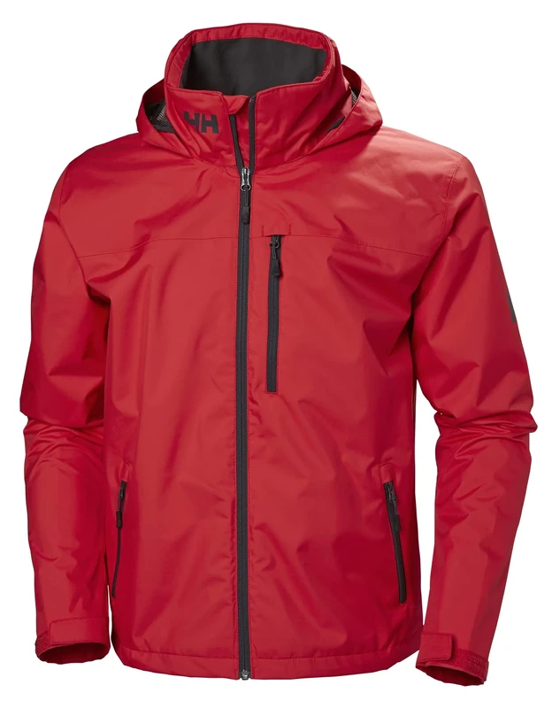 Helly-Hansen Men's Crew Hooded Jacket, Red, M