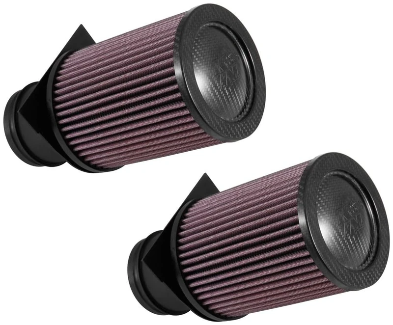 K&N Air Filter Set Compatible with Audi R8 5.2 V10 (Automatic) 2014-2015 / R8 5.2 V10 2017- & Lamborghini Huracan 5.2 V10 2015- (E-0658)