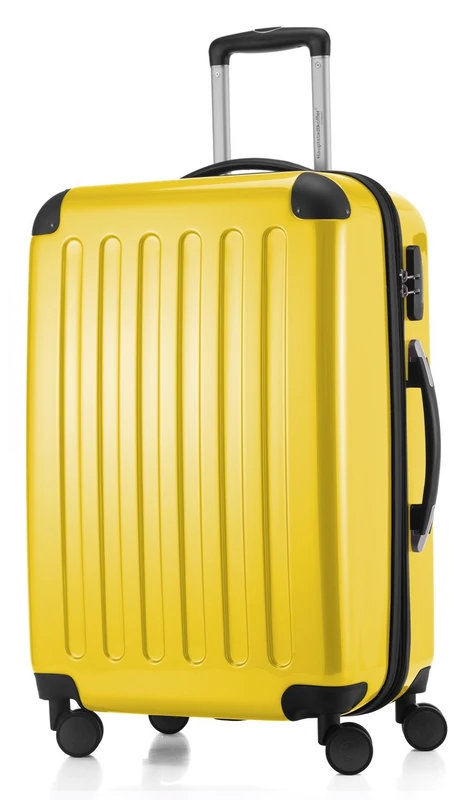 HAUPTSTADTKOFFER - Alex - Luggage Suitcase Hardside Spinner Trolley Expandable 24", Yellow