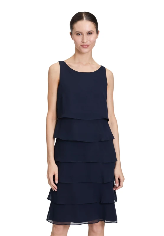 Vera Mont Women's 0063/4825 Dress, Blue (Night Sky 8541), 20 (Manufacturer Size: 46)