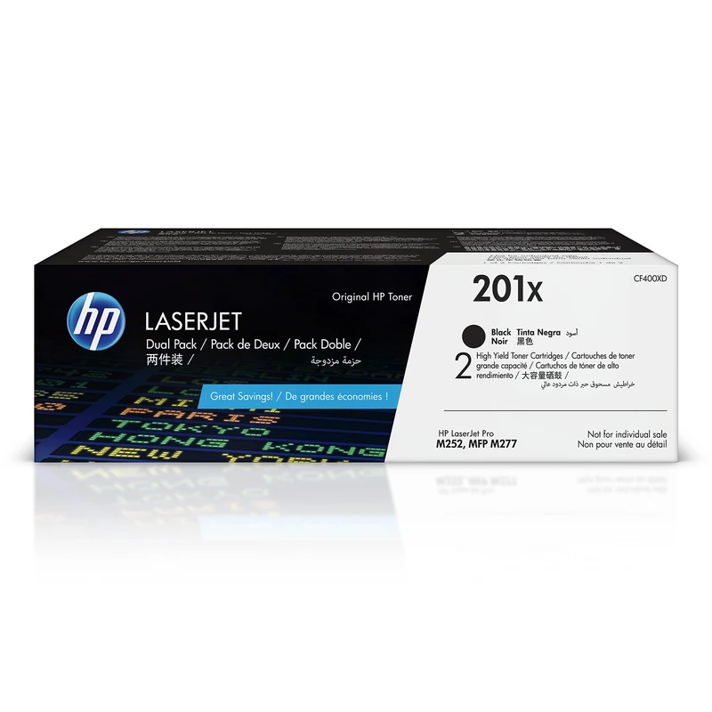 HP Toner Cartridge, Black, Dual Pack (High Yield)