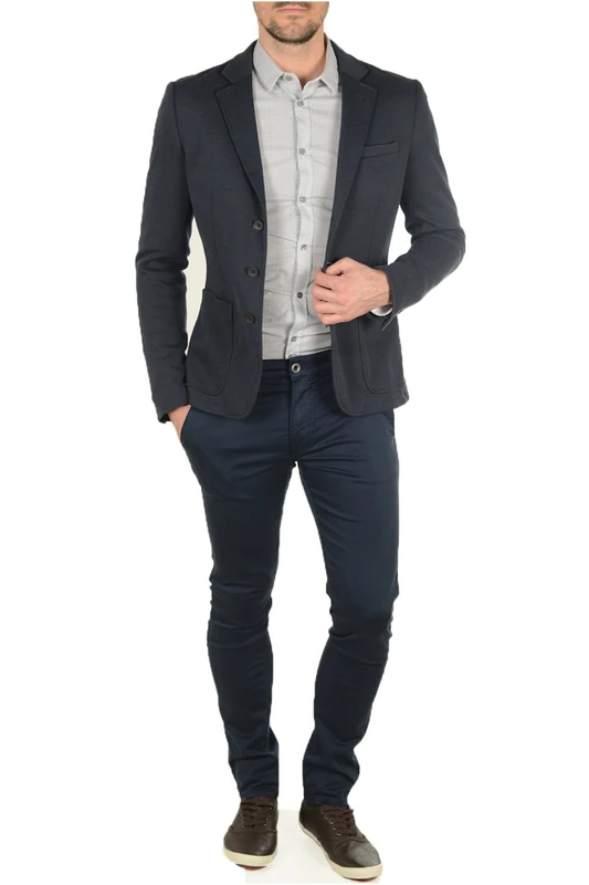 Guess Men's M64N15W7WV0 Blazer, Blue (Blue Navy/Bleu G720), 46