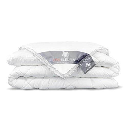 Heckett Lane Platinium Four Seasons Down Duvet 155 x 220 cm 100% Goose Down All-Season Duvet Warmth Class 1-4