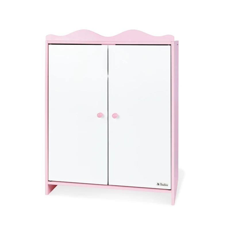 Pinolino 253416 Jasmine Doll Wardrobe - Pink and White