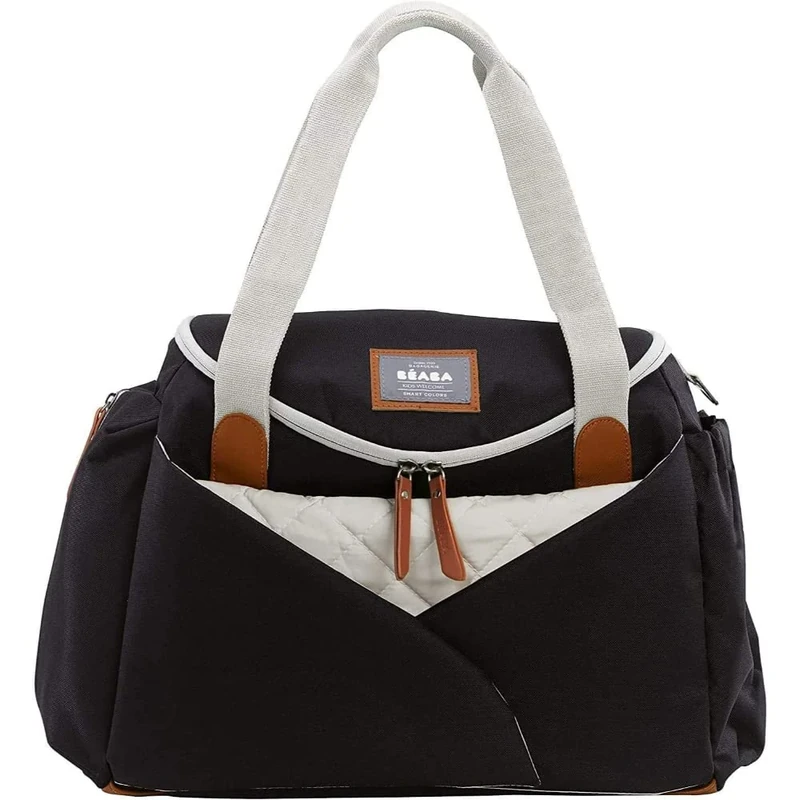 BÉABA - Sydney II - Baby Changing Bag - Diaper Bag for Babies and Newborn - Large capacity - Baby Changing Mat - Isothermal lunch pouch - Buggy attachment system - Dark