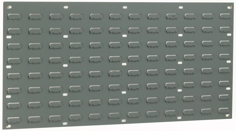 Signs & Labels FLOUV7 438 x 914 mm 96 Louvres Wall Panel - Grey - Image 1