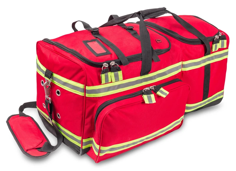 ELITE BAGS - Attack Clothing Bag | Red | Separate Storage Compartments | for Use or Private Clothing | Practical Straps on the Lid | Approx. 105 Litre Capacity