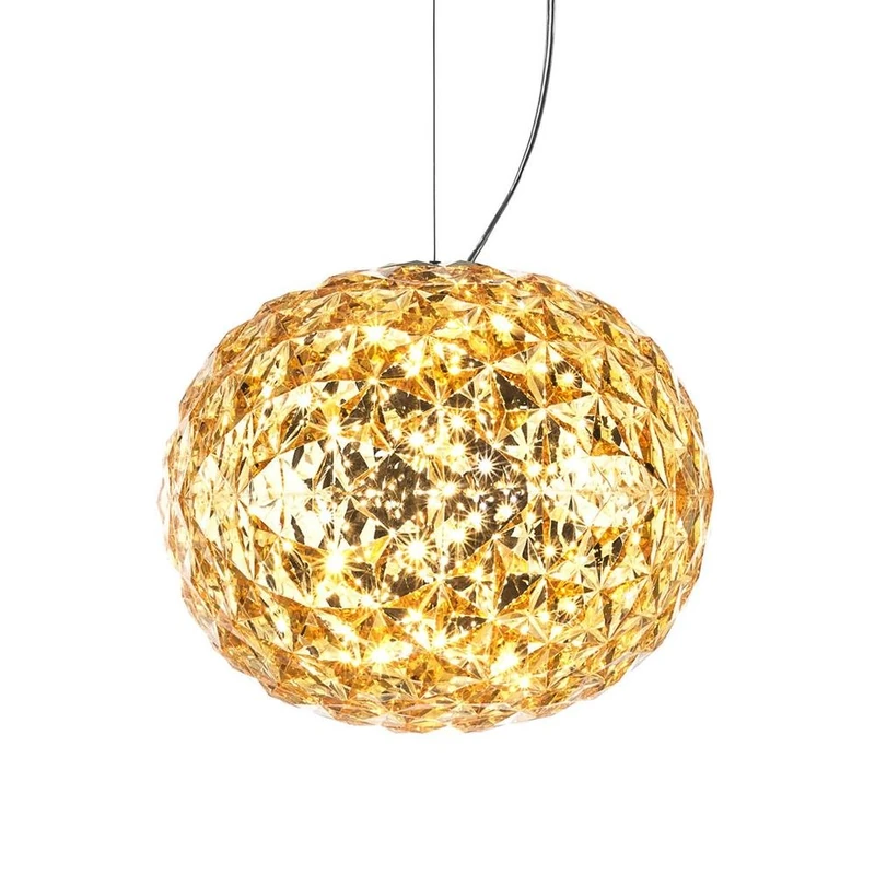 Kartell 09390GI "PLANET" Lamp, Plastic, Yellow