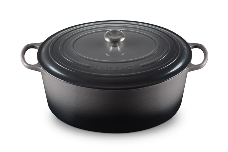 Le Creuset Enameled Cast Iron Signature Oval Dutch Oven, 15.5 qt., Oyster