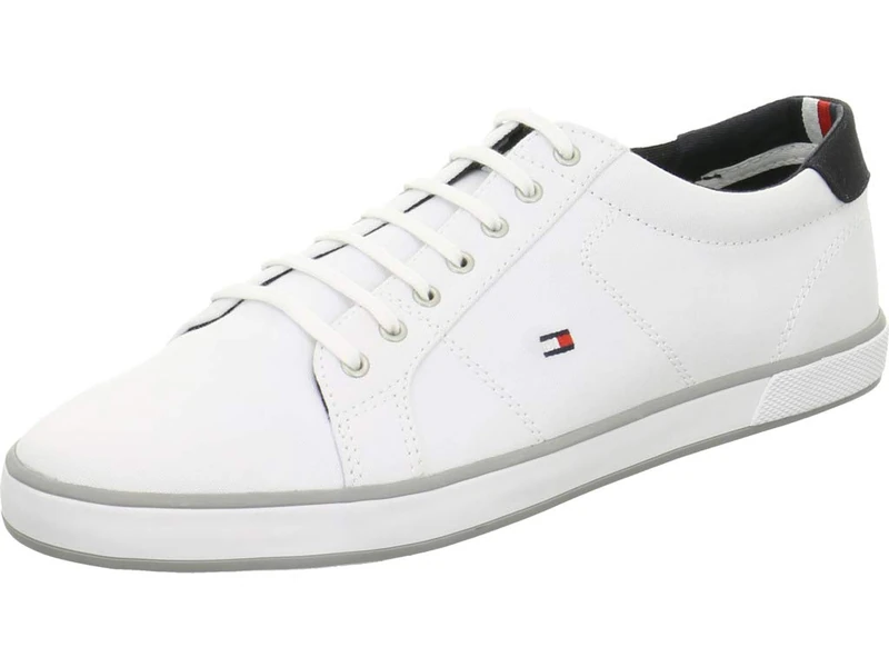 Tommy Hilfiger Men’s Vulcanised Trainers, White (White), 13